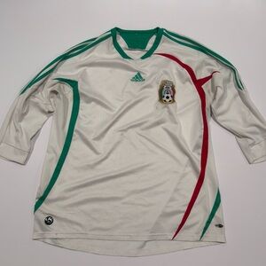 Adidas Mexico 2007 Away Soccer Jersey Men’s XL Seleccion Nacional 3/4 Sleeve